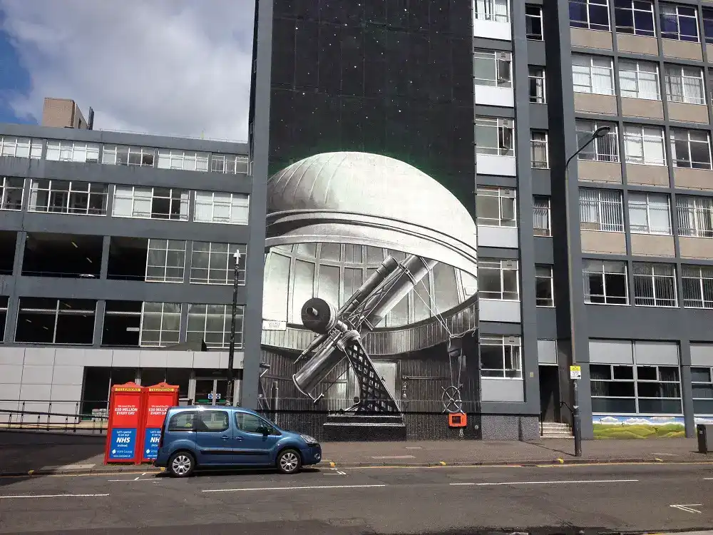 Strathclyde University Glasgow building artwork