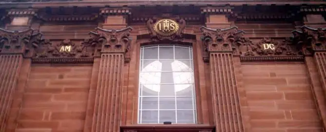 St Aloysius’ Church Glasgow building facade