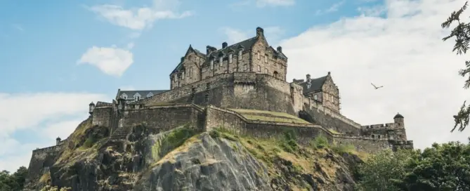 Edinburgh Castle - famous Scottish architecture