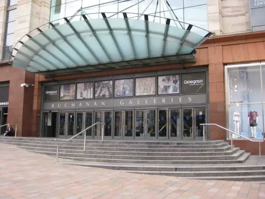 Buchanan Galleries entrance doors steps