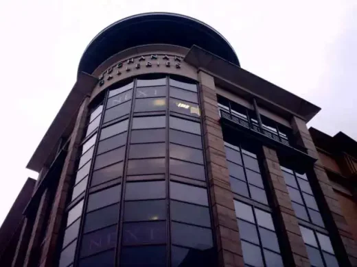 Strathclyde shopping centre corner tower