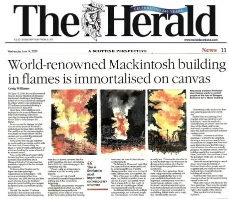 The Herald Mackintosh Fire: