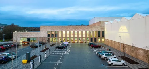 Allander Leisure Centre Bearsden building car park